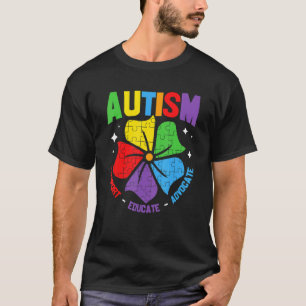 Camiseta Conscientização do Autismo Apoio Crianças com Auti