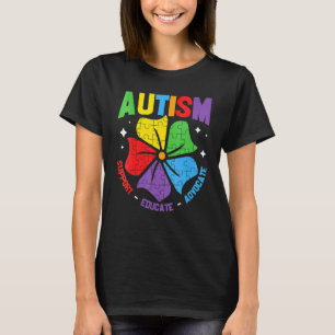 Camiseta Conscientização do Autismo Apoio Crianças com Auti
