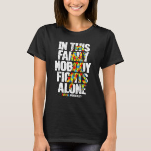Camiseta Conscientização do Autismo Apoio Familiar Mãe Cons