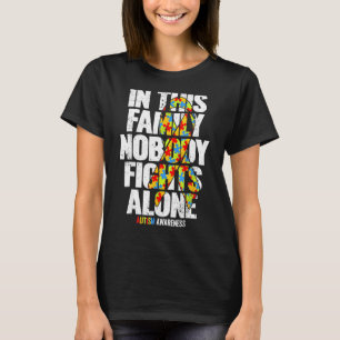 Camiseta Conscientização do Autismo Apoio Familiar Mãe Cons