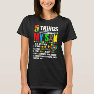Camiseta Conscientização do Autismo Apoio Filho Crianças co
