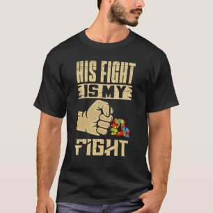 Camiseta Conscientização do Autismo Apoio Sua Luta É Minha