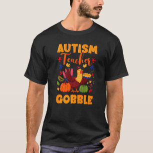 Camiseta Conscientização do Autismo ASD Dia de Ação de Graç