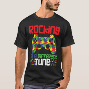 Camiseta Conscientização do Autismo Balançando em um Ritmo