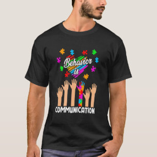 Camiseta Conscientização do Autismo Comportamento é Suporte