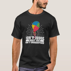 Camiseta Conscientização do Autismo Crianças Apoio Tolerânc