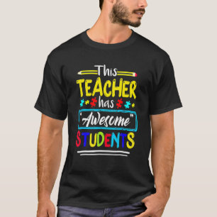 Camiseta Conscientização do Autismo Esta Professora Tem Alu