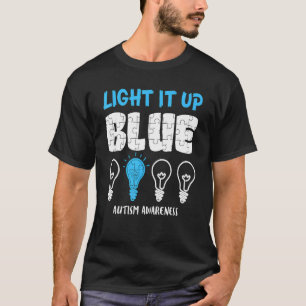 Camiseta Conscientização do Autismo Ilumine de Azul