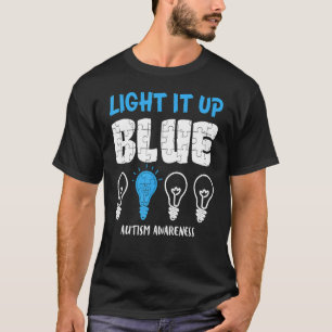 Camiseta Conscientização do Autismo Ilumine de Azul 1
