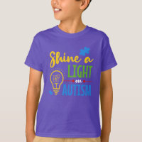 Conscientização do Autismo Ilumine Uma Luz de Apoi