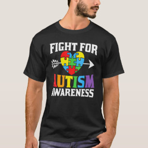 Camiseta Conscientização do Autismo Luta Pelo Apoio à Consc