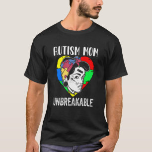 Camiseta Conscientização do Autismo Mãe de Apoio Autista Q
