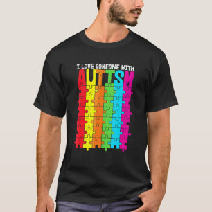 Camiseta Conscientização do Autismo Mãe de Autista Eu Amo A