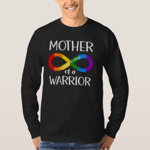 Camiseta Conscientização do Autismo Mãe de um Guerreiro Pul