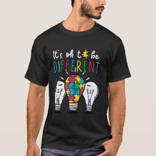 Camiseta Conscientização do Autismo Mulher Criança É Ok Ser