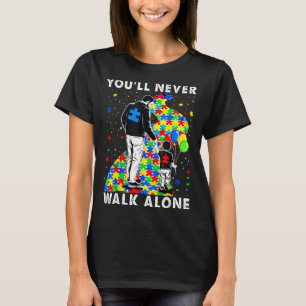 Camiseta Conscientização do Autismo Pai e Filho Puzzle Estr