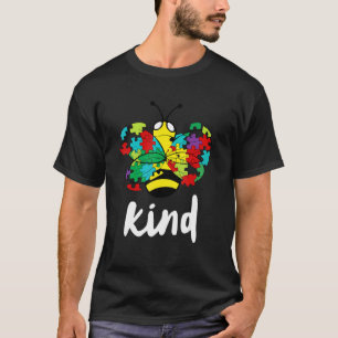 Camiseta Conscientização do Autismo Seja Gentil Abelha Aspe