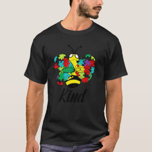 Camiseta Conscientização do Autismo Seja Gentil Abelha Aspe