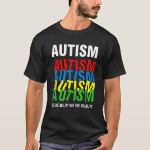Camiseta Conscientização do Autismo Veja a Habilidade Não