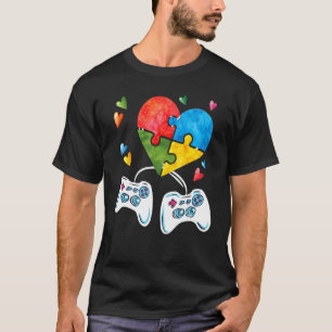 Camiseta Conscientização do Autismo Vídeo de Crianças Jogad