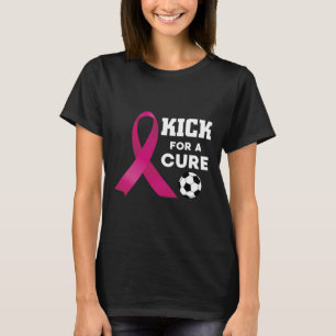Camiseta Conscientização do Câncer de Mama Chuta Para Uma C