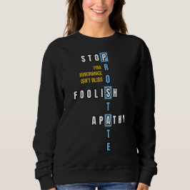 Camiseta Conscientização do Câncer de Próstata PARE APATIA