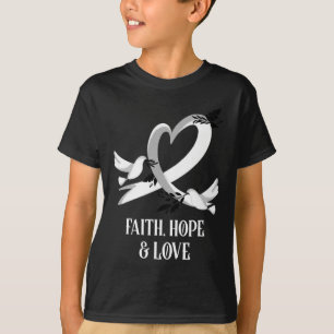 Camiseta Conscientização do Cancro Mês de Conscientização d