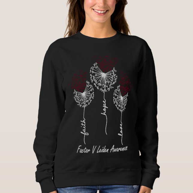 Camiseta Conscientização do Fator V de Leiden Fé Esperança  (Frente)