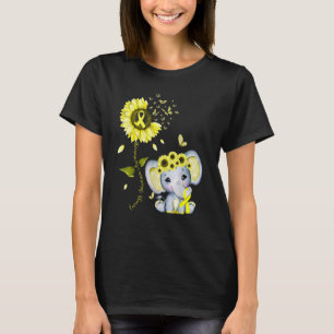 Camiseta Conscientização do Sarcoma de Ewing Amarelo Girass