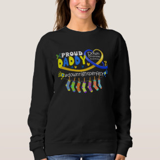 Camiseta Conscientização do Síndrome de Down Orgulhoso-Pai 