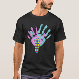 Camiseta Conscientização dos Pais sobre Autismo Impressão d