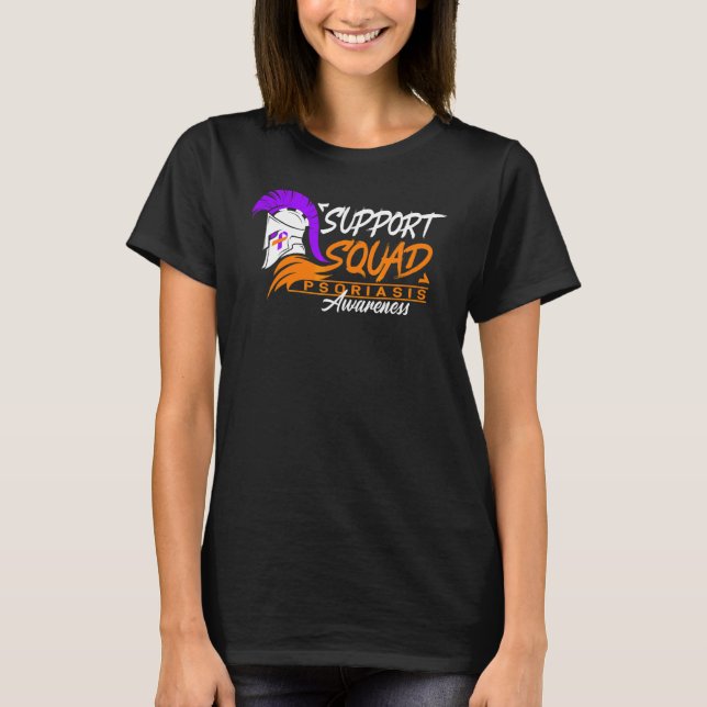 Camiseta Conscientização Eu Apoio Esquadra Eu Condição da P (Frente)