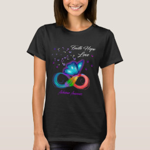 Camiseta Conscientização Fé Esperança Amor Borboleta Heimer