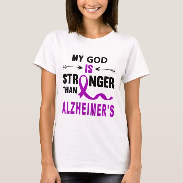 Camiseta Conscientização Heimerheimer Fé Fita Roxa Apoio (Frente)