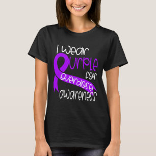 Camiseta Conscientização Laço Roxo Dependência Química 2 