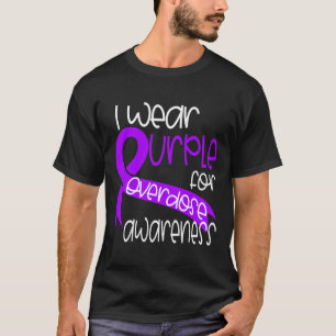 Camiseta Conscientização Laço Roxo Dependência Química 2 