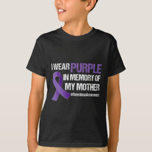 Camiseta Conscientização Laço Roxo Memória Da Minha Mãe