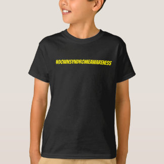 Camiseta Conscientização Mundial do Dia da Síndrome de Down