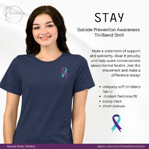 Camiseta Conscientização para a Prevenção do Suicídio 'Fiqu