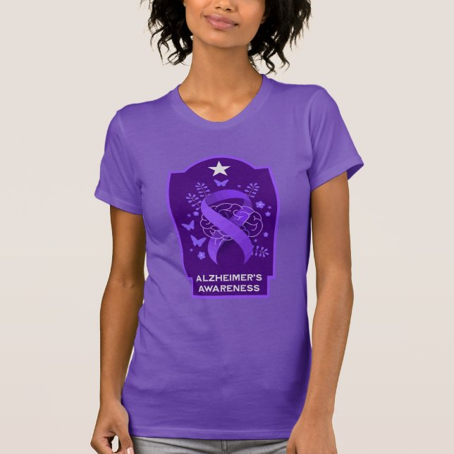 Camiseta Conscientização sobre a Doença de Alzheimer (Frente)