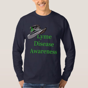 Camiseta Conscientização sobre a Doença de Lyme Rústica Cou