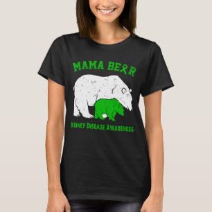 Camiseta Conscientização sobre a doença renal da Mamãe Urso