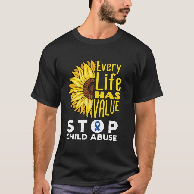 Camiseta Conscientização sobre Abuso Infantil (Frente)