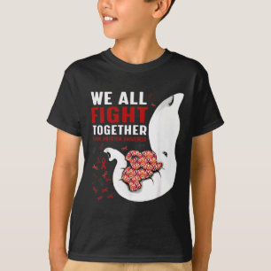 Camiseta Conscientização sobre Aneurisma Todos Nós Lutamos 