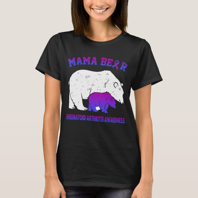 Camiseta Conscientização sobre Artrite Reumatoide da Mamãe  (Frente)