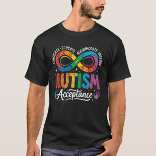 Camiseta Conscientização sobre Autismo Aceitação Apoio à Ne