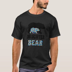 Camiseta Conscientização sobre Autismo da Filha Urso