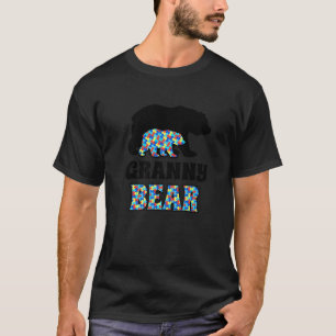 Camiseta Conscientização sobre Autismo do Ursinho Vovó