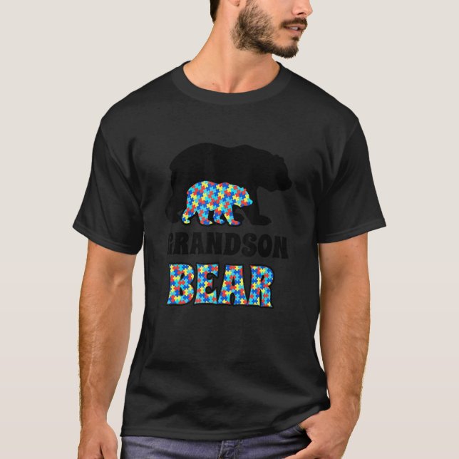 Camiseta Conscientização sobre Autismo do Urso Neto (Frente)