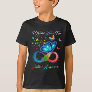 Camiseta Conscientização sobre Autismo - Eu Uso Azul Para C